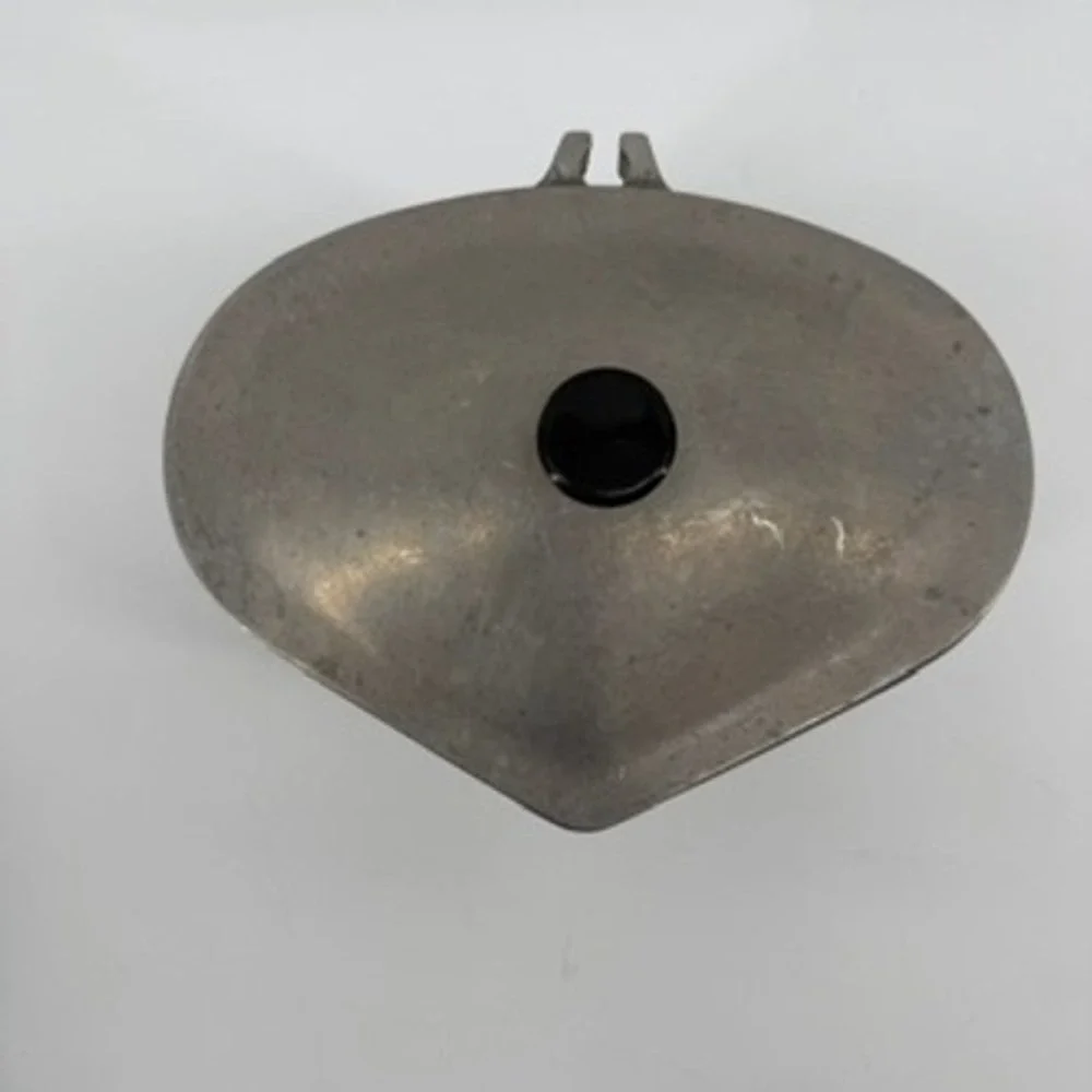 Vintage Club Aluminum Heart Shaped Pot with Lid Silver Cast Retro Cookware USA